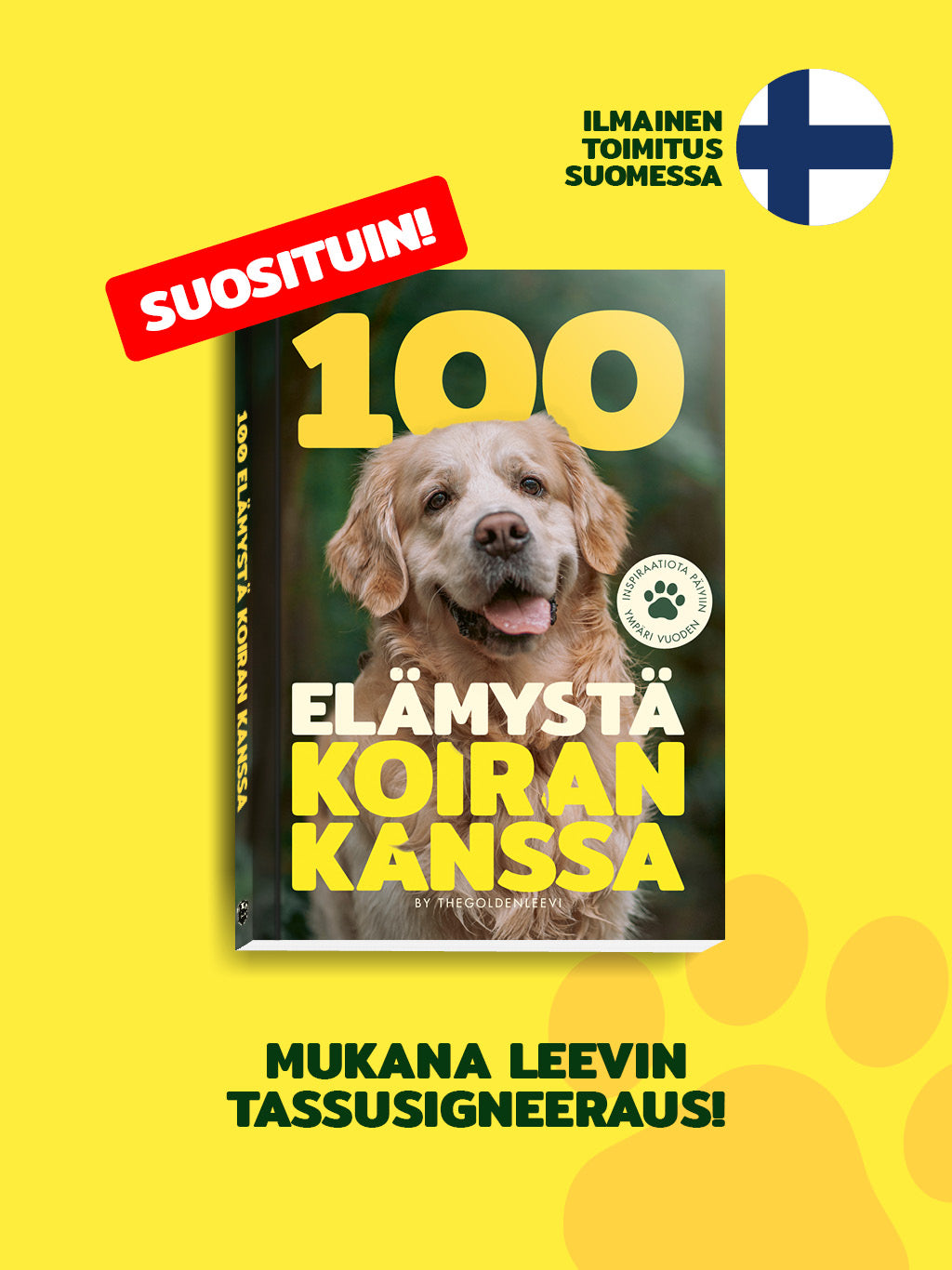 100 elämystä koiran kanssa (signeerattu)